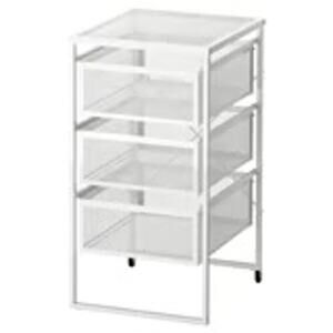 Organize with the Mobile IKEA LENNART White Mesh Drawer Unit on Smooth Castors